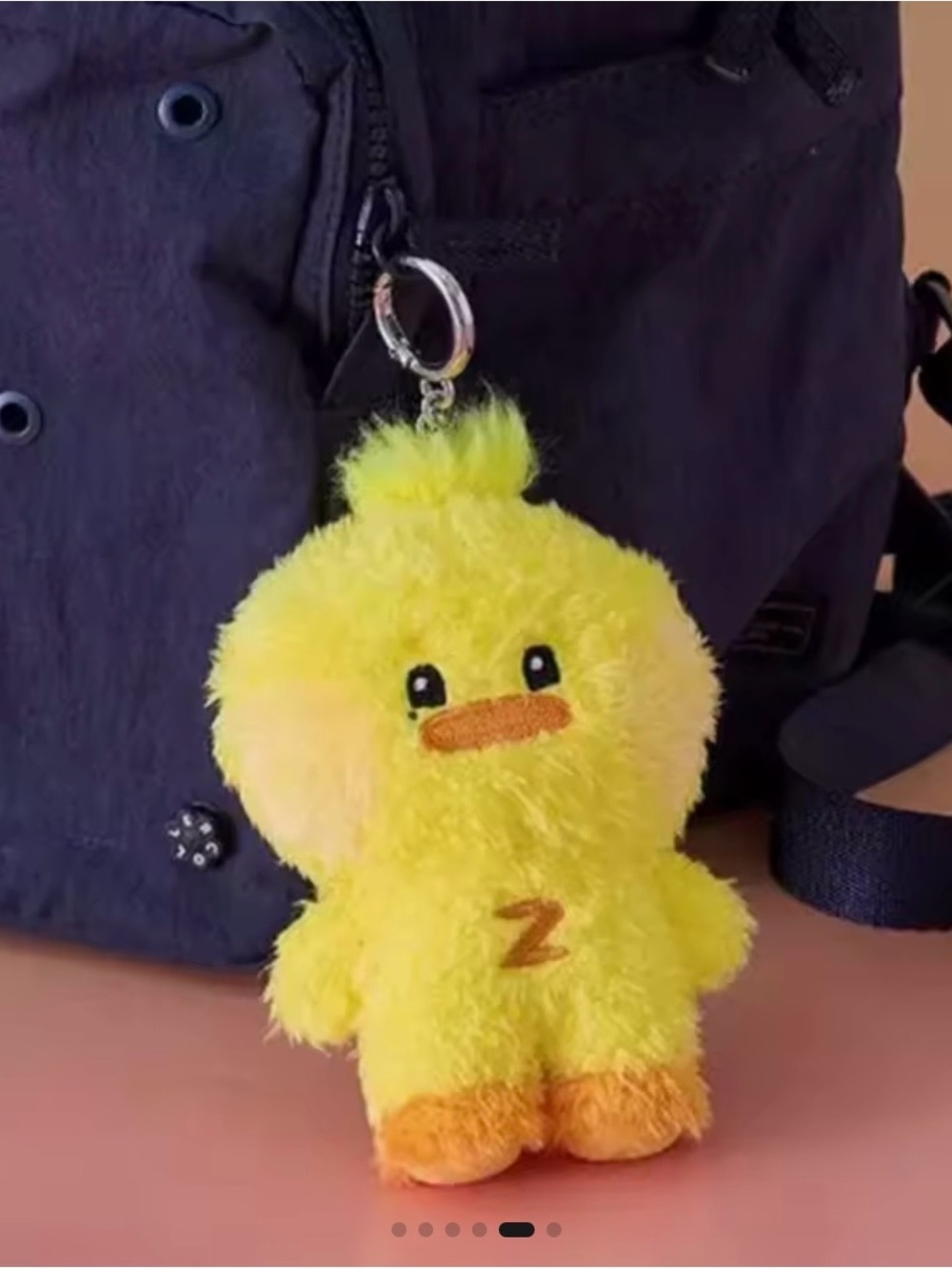 Plush Yellow Duck Keychain Plush bag decoration